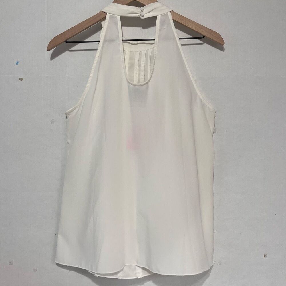 Kenar White Halter Top   Women’s Size L  NWOT - Picture 2 of 4